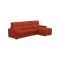 Divano letto sfoderabile arancione 280x160cm - Celleno