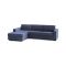 Divano letto sfoderabile blu 280x95cm - Allaida