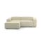 Divano sfoderabile beige 240x170x70h cm - Assurte
