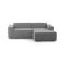 Divano sfoderabile grigio 240x170x70h cm - Ameli