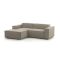 Divano sfoderabile tortora 220x170x70h cm - Alhoa