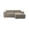 Divano sfoderabile tortora 240x170x70h cm - Ameli