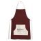 Grembiule Cucina Rosso Scuro Bianco Lavabile in Lavatrice si 30° Colore Struttura Bianco, Sfumatura Colore Struttura Scuro - Palitoba