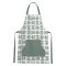 Grembiule Cucina Verde Bianco Lavabile in Lavatrice si 30° Colore Struttura Bianco, - Palitoba