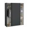 Guardaroba 2 ante- grigio ante scorrevoli 178x220h cm - Gomer