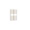 Guardaroba 2 Ante Beige Cashmere Bianco 2 Ripiani Appendiabiti 120x204h cm, 2 Ante - Maba