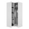 Guardaroba 2 Ante Bianco Appendiabiti 95x204h cm, 4 Ripiani - Luber