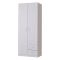 Guardaroba 2 Ante Bianco Bianco Appendiabiti 2 Cassetti 80x205h cm, 4 Ripiani - Cimena