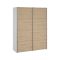 Guardaroba 2 ante bianco e rovere 150x200h cm - Maurice