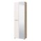 Guardaroba 2 Ante Bianco Marrone Rovere Nodi Appendiabiti 4 Ripiani 60x192.5h cm, 5 Vani - Griante