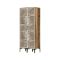 Guardaroba 2 Ante Marrone Noce Bianco Appendiabiti 5 Ripiani 80x201h cm, 2 Ante - Acate
