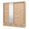 Guardaroba 2 Ante Marrone Rovere Nodi 4 Ripiani Appendiabiti 205x216h cm, 2 Cassetti - Copala