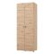 Guardaroba 2 Ante Marrone Rovere Nodi Appendiabiti un Ripiano 79x208h cm, 2 Ante - Pomar