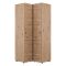 Guardaroba 2 Ante Marrone Rovere Nodi Bianco 4 Ripiani Apertura Battente 95x208h cm, Angolare - Tavole