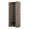 Guardaroba 2 Ante Marrone Rovere Nodi Marrone Noce un Ripiano Appendiabiti 67.5x195h cm, Apertura Battente - Pinasca
