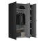 Guardaroba 3 ante- nero salvaspazio 150x218h cm - Arce