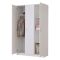 Guardaroba 3 Ante Bianco Appendiabiti 4 Ripiani 120x52 cm, 3 Ante - Licodia