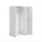 Guardaroba 3 Ante Bianco Appendiabiti 5 Ripiani 115x49 cm, Apertura Battente - Ruffano