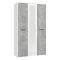 Guardaroba 3 Ante Bianco Grigio Cemento Appendiabiti 5 Ripiani 119x53 cm, 3 Ante - Lavagno
