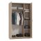 Guardaroba 3 Ante Marrone Appendiabiti 4 Ripiani 120x52 cm, 3 Ante - Licodia