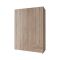 Guardaroba 3 Ante Marrone Rovere 2 Cassetti 3 Ripiani 120x51 cm, Appendiabiti - Toce