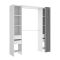 Guardaroba apertura a tenda bianco e grigio 180x205h cm - Era