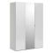 Guardaroba con anta specchio bianco lucido 147x218h cm - Megi