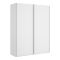 Guardaroba con appendiabiti bianco lucido 150x204h cm - Anda