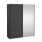 Guardaroba con appendiabiti grigio 178x220h cm - Malakas