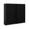 Guardaroba con appendiabiti nero 242x220h cm - Badesse