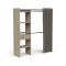 Guardaroba con appendiabiti rovere e bianco opaco 167x191h cm - Serpentina