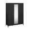 Guardaroba con cassetti nero 150x199h cm - Rufina