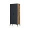 Guardaroba con cassetti noce e antracite 80x200h cm - Doriana