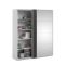 Guardaroba con specchio bianco e nero 182x220h cm - Taxus