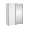 Guardaroba con specchio bianco lucido 150x200h cm - Seraphine
