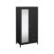 Guardaroba con specchio nero 102x199h cm - Lagertha