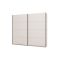 Guardaroba Grande Bianco Crema 2 Ripiani Appendiabiti 245x217.5h cm, 2 Ante - Salemi