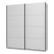 Guardaroba Grande Bianco Opaco 2 Ripiani Appendiabiti 195x218h cm, 2 Ante - Cariano