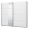 Guardaroba Grande Bianco Opaco 2 Ripiani Appendiabiti 245x217.5h cm, 2 Ante - Resiutta
