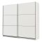 Guardaroba Grande Bianco Opaco 8 Ripiani Appendiabiti 217x210h cm, 2 Ante - Piateda