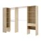 Guardaroba grande con appendiabiti rovere 248x187h cm - Florita