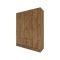 Guardaroba Grande Marrone Noce Appendiabiti 9 Ripiani 140x182h cm, 2 Cassetti - Paterno