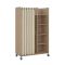 Guardaroba grande salvaspazio rovere e beige 99x160h cm - Alfangon