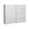 Guardaroba in legno bianco 242x201h cm - Acerno