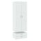 Guardaroba in legno bianco 74x214h cm - Buriasco