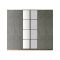 Guardaroba in legno marrone e grigio 207x183h cm - Gaja