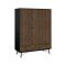 Guardaroba in legno nero e noce 150x200h cm - Virgil