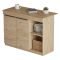 Isola da Cucina Marrone Rovere 2 Ripiani 4 Vani 120x60x88h cm, 2 Ante - Corsico