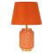 Lampada da Tavolo Arancione oro Necessaria 1 Lampadina Attacco e27, Paralume - Cordov
