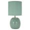 Lampada da Tavolo Azzurro Turchese Necessaria 1 Lampadina Attacco e14, Paralume - Ketchi